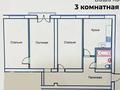3-комнатная квартира, 84.7 м², 2/5 этаж, Алатау батыр за 23 млн 〒 в Шымкенте, Туран р-н — фото 2