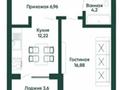 1-комнатная квартира · 41 м² · 9/14 этаж, Шамши Калдаяков 16 за 29.1 млн ₸ в Астане, Сарайшык р-н — фото 10