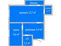 1-бөлмелі пәтер · 34.3 м² · 2/9 қабат, 5-й микрорайон, 5 мкр 1, бағасы: 17.9 млн ₸ в Костанае — фото 6