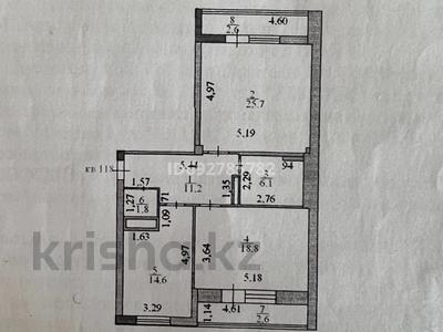 2-комнатная квартира, 85 м², 2/10 этаж, А. Бокейханова 8 за 41 млн 〒 в Астане, Есильский р-н