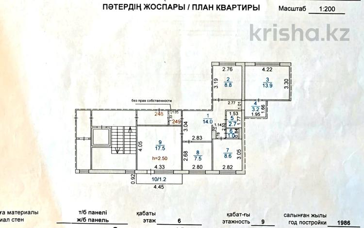 4-комнатная квартира · 78.4 м² · 6/9 этаж, мкр Юго-Восток, Мкр Юго-Восток, мкр Степной 2 — Торговый дом Zeta, Фламинго за 29.5 млн ₸ в Караганде, Казыбек би р-н — фото 2