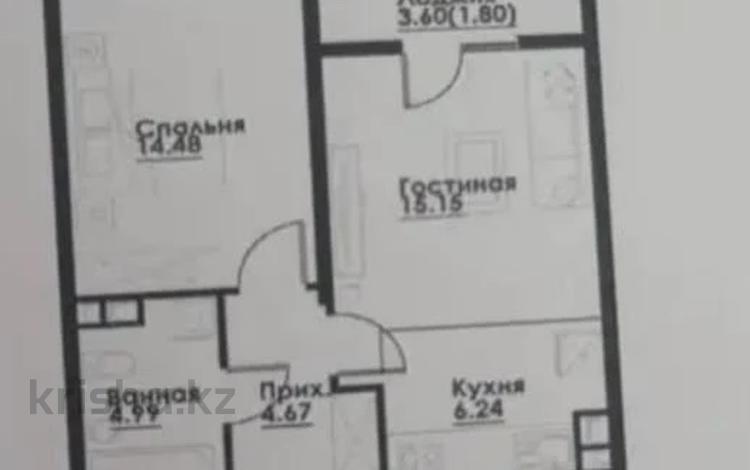 2-бөлмелі пәтер · 50 м² · 4/12 қабат, ул. Фадеева, 38г 38г, бағасы: 26 млн ₸ в Алматы, Алатауский р-н — фото 2