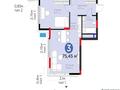 3-комнатная квартира · 76 м² · 11/17 этаж, Турар Рыскулов 18/7 за 52.5 млн ₸ в Астане, Есильский р-н