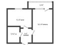1-бөлмелі пәтер · 34.5 м² · 9/9 қабат, Аэропорт 2 шағын ауданы, улица Микрорайон Аэропорт, бағасы: 15.5 млн ₸ в Костанае, Микрорайон Аэропорт 2 — фото 15