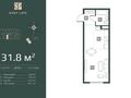1-бөлмелі пәтер · 31.8 м² · 5/6 қабат, Ахметова 45а, бағасы: ~ 15.9 млн ₸ в 