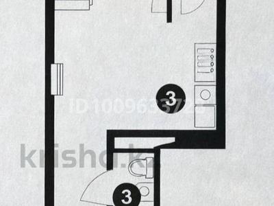 1-комнатная квартира · 29.7 м² · 1/7 этаж, Учетный квартал 057 за ~ 16.5 млн ₸ в 