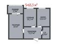 2-комнатная квартира · 66 м² · 6/6 этаж, Нурсултана Назарбаева 199 за 29 млн ₸ в Костанае — фото 2