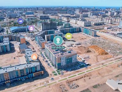 1-комнатная квартира · 43 м² · 3/7 этаж, 39-й мкр 67 — BS Arena жанында ЖК Ibraim за 13.5 млн 〒 в Актау
