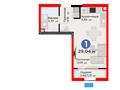 1-бөлмелі пәтер · 29.48 м², мкр Гажайып, ​Гажайып 11/19, бағасы: ~ 27.9 млн ₸ в Алматы, Алатауский р-н — фото 3