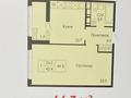 1-бөлмелі пәтер · 44.3 м² · 8/9 қабат, Жумекен Нажимеденов 3/4, бағасы: 23.9 млн ₸ в Астане, Сарайшык р-н