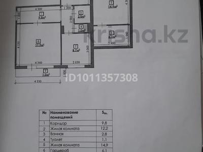 3-комнатная квартира · 74.4 м² · 2/5 этаж, Штурманская 1/6 за 24 млн ₸ в Караганде