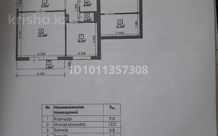 3-комнатная квартира · 74.4 м² · 2/5 этаж, Штурманская 1/6 за 24 млн ₸ в Караганде — фото 2