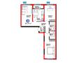 3-бөлмелі пәтер · 83.75 м², Бауыржана Момышулы 11/14а, бағасы: ~ 58.6 млн ₸ в Алматы, Алатауский р-н — фото 3