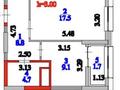 1-бөлмелі пәтер · 41.8 м² · 11/17 қабат, Шамши Калдаяков 60В, бағасы: 21.5 млн ₸ в Астане, Сарайшык р-н — фото 2