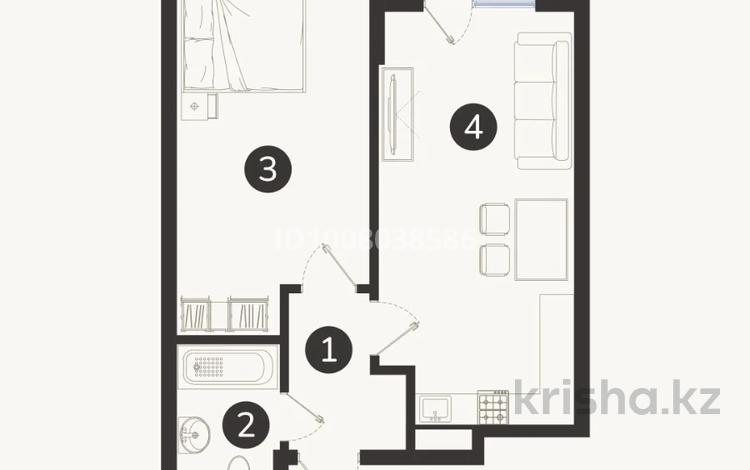 2-комнатная квартира · 50 м² · 3/7 этаж, Естай 39/3 за 7 млн 〒 в  — фото 2