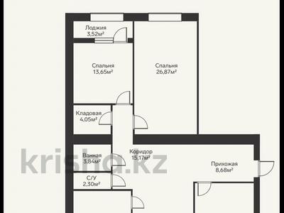 4-комнатная квартира · 126.51 м² · 2/5 этаж, Кокжал Барака 18 а, б, в за ~ 53.8 млн ₸ в Усть-Каменогорске