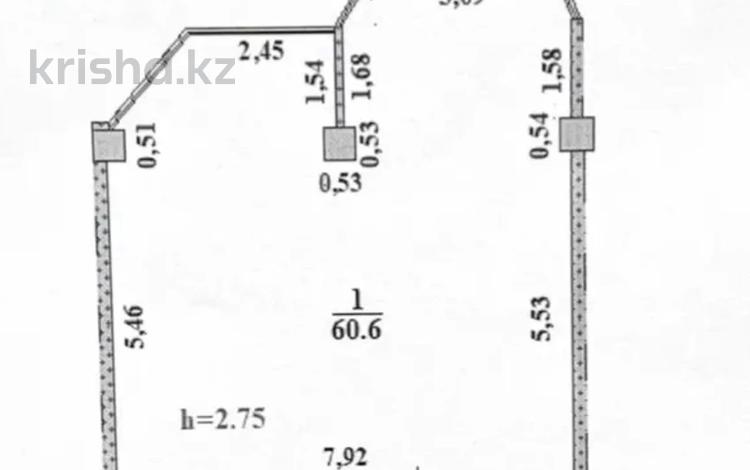 2-бөлмелі пәтер · 60.6 м² · 5/5 қабат, Абылай хана 2/5, бағасы: 18.5 млн ₸ в Каскелене — фото 2