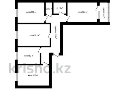 4-комнатная квартира · 90 м² · 3/6 этаж, микрорайон городок Строителей за ~ 32.7 млн ₸ в Кокшетау