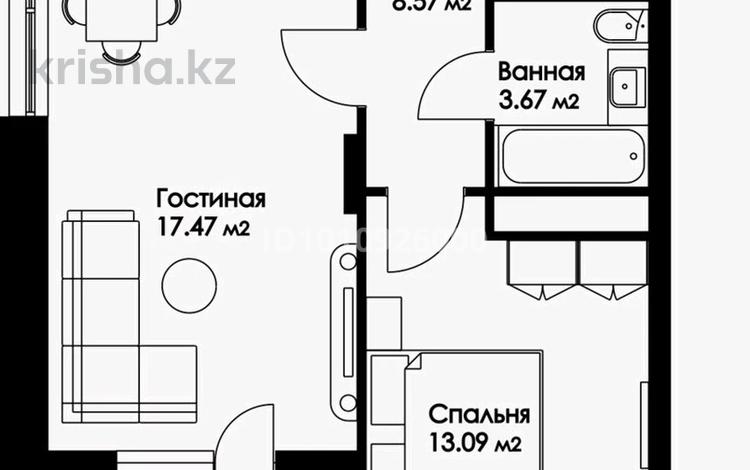 2-бөлмелі пәтер · 51.56 м² · 3/9 қабат, Нажимеденова — A426, бағасы: 23.8 млн ₸ в Астане, Сарайшык р-н — фото 9
