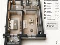 2-бөлмелі пәтер · 54.7 м² · 12/12 қабат, Кошкарбаева — Мечеть им. Хазрет Султан, базар "Аспан", бағасы: ~ 27.5 млн ₸ в Астане, Алматы р-н — фото 12
