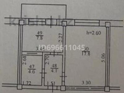 1-бөлмелі пәтер, 34.3 м², 5/5 қабат, мкр Таугуль-1 58, бағасы: 23.7 млн 〒 в Алматы, Ауэзовский р-н