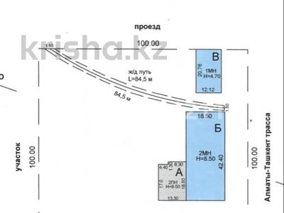 Промбаза · 1 га, Асанбая Аскарова 298/1 — Центральный рынок Кирова за 1 млн 〒 в Таразе