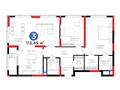 3-комнатная квартира · 113.44 м² · 10/21 этаж, Бухар жырау 20 за ~ 110.9 млн ₸ в Астане, Нура р-н — фото 3
