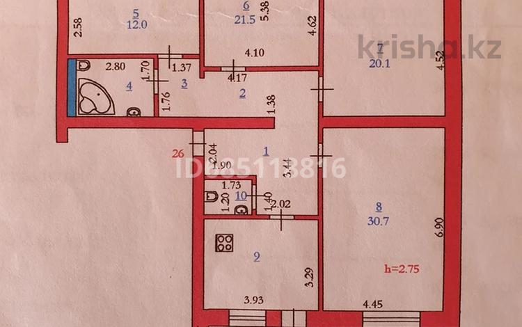 4-комнатная квартира, 130 м², 3/5 этаж, мкр. Алтын орда, Батыс 2 57В за 60 млн 〒 в Актобе, мкр. Алтын орда — фото 2