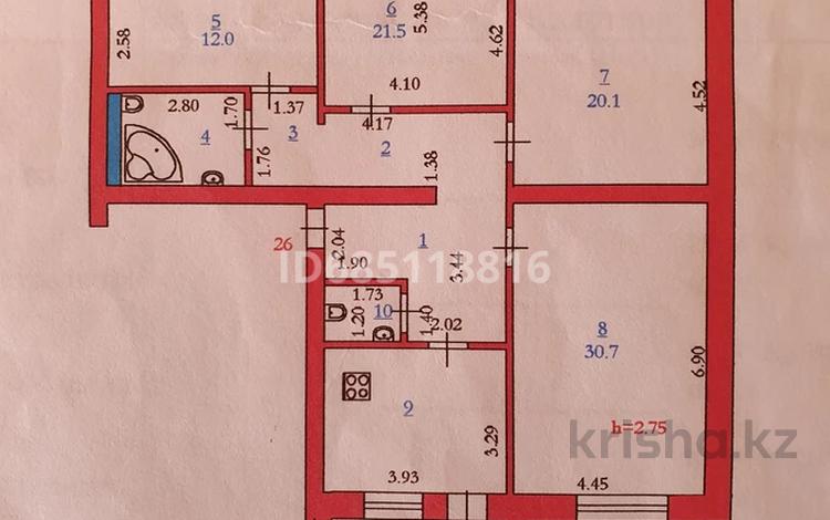 4-комнатная квартира · 130 м² · 3/5 этаж, мкр. Алтын орда, Батыс 2 57В за 58 млн ₸ в Актобе — фото 2