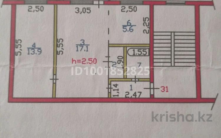 2-бөлмелі пәтер · 46.3 м² · 1/5 қабат, Байтурсынова 78 — Р-н Новостройка, бағасы: 25 млн ₸ в Семее — фото 2