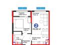2-комнатная квартира · 46 м² · 5/12 этаж, Белжайлау 47а за 36 млн ₸ в Алматы — фото 2