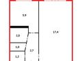 1-комнатная квартира · 31.4 м², Пришахтинск, 23й микрорайон за 9 млн ₸ в Караганде, Алихана Бокейханова р-н — фото 15