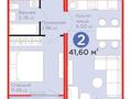 2-бөлмелі пәтер · 42 м² · 7/9 қабат, Улы Дала 11, бағасы: 27 млн ₸ в Астане, Нура р-н