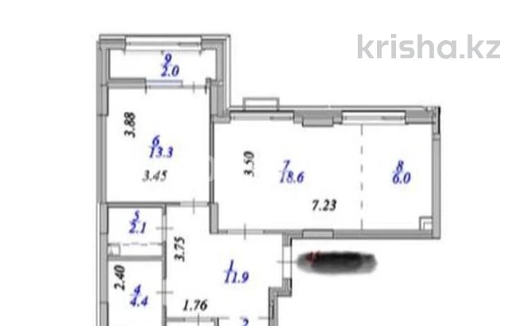 3-комнатная квартира · 75 м² · 7/9 этаж, А102 45 за 300 000 〒 в Астане, Сарайшык р-н — фото 2