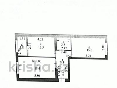 2-комнатная квартира · 59 м² · 6/9 этаж, Сыганак 12 — Айтеке би за 36.5 млн ₸ в Астане, Нура р-н