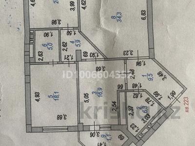 3-бөлмелі пәтер · 120 м² · 4/9 қабат, Алихана Бокейхана 6, бағасы: 65 млн ₸ в Астане, Есильский р-н
