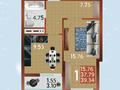 1-бөлмелі пәтер · 39.34 м² · 13/14 қабат, Сафуан Шаймерденов 1 — Новый вокзал, ЛРТ, бағасы: 20 млн ₸ в Астане, Сарайшык р-н — фото 2