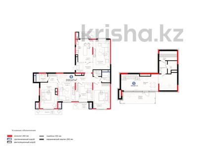 5-комнатная квартира · 201 м², Толеметова за ~ 157.6 млн 〒 в Шымкенте, Абайский р-н