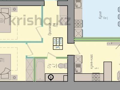 3-комнатная квартира · 58 м² · 4/9 этаж, Коктем 5/5 за 20.2 млн ₸ в Кокшетау