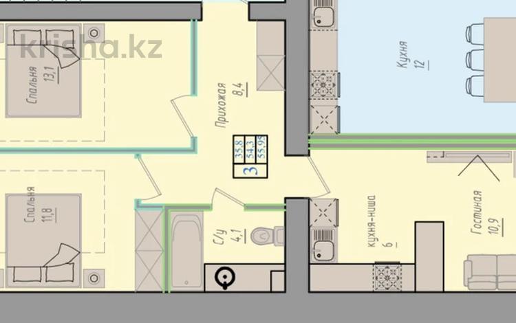 3-комнатная квартира · 58 м² · 4/9 этаж, Коктем 5/5 за 20.2 млн ₸ в Кокшетау — фото 2