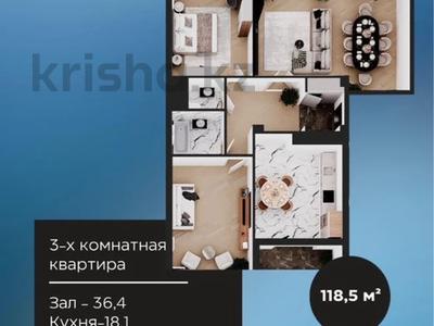 3-комнатная квартира · 118 м² · 5/10 этаж, Шарипова 28 за 53.1 млн 〒 в Атырау, мкр Жилгородок