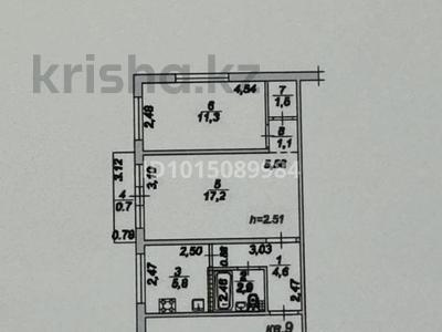 2-бөлмелі пәтер · 45.1 м² · 3/4 қабат, №2 ш/а. 25, бағасы: ~ 24.7 млн ₸ в Алматы, Ауэзовский р-н