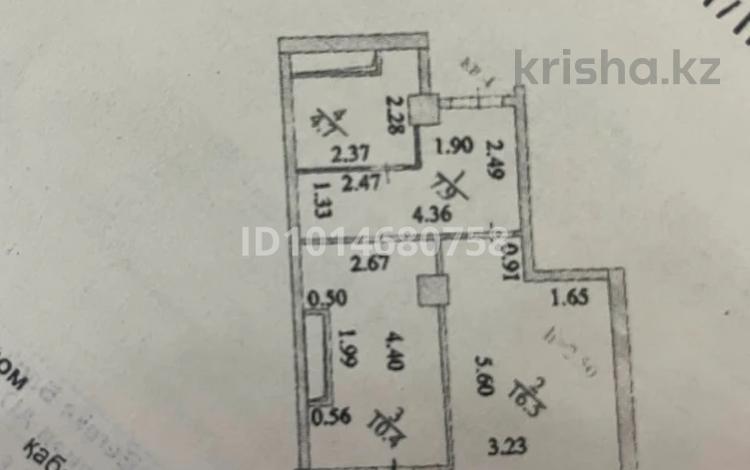 1-комнатная квартира · 40.9 м² · 2/16 этаж, Рыскулбекова 16/1-3 за 19 млн ₸ в Астане, Алматы р-н — фото 2