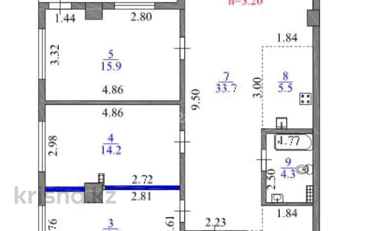 4-комнатная квартира · 105 м² · 2/10 этаж, Кабанбай Батыра 15 за 105 млн ₸ в Алматы, Медеуский р-н — фото 10