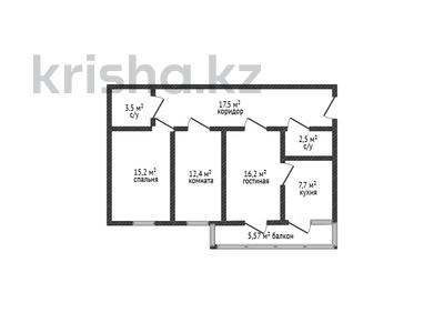 3-бөлмелі пәтер · 86 м² · 1/9 қабат, 189 квартал, бағасы: 37.5 млн ₸ в Шымкенте