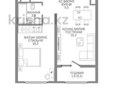2-бөлмелі пәтер · 46.4 м² · 12/15 қабат, Райымбека 210/27 — УСПЕЙТЕ ПРИОБРЕСТИ ПО СКИДКЕ! БЕЗ КОМИССИИ ДЛЯ ПОКУПАТЕЛЯ!, бағасы: ~ 35.5 млн ₸ в Алматы, Алмалинский р-н