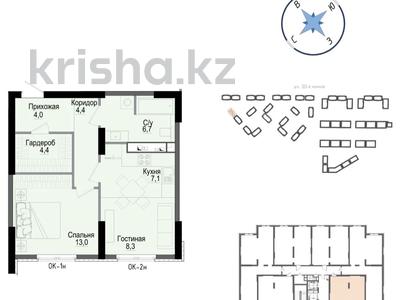 1-бөлмелі пәтер · 50 м² · 3/16 қабат, Утепова 31, бағасы: 35.7 млн ₸ в Алматы, Бостандыкский р-н