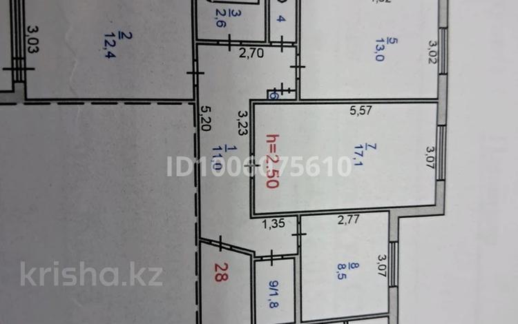3-бөлмелі пәтер · 83.2 м² · 1/6 қабат, Малайсары Батыра 23 — Бывшая Суворова, бағасы: 32 млн ₸ в Павлодаре — фото 37