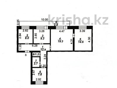 4-комнатная квартира · 78.2 м² · 4/4 этаж, мкр Новый Город, Бухар-Жырау — Абзал за 23.5 млн ₸ в Караганде, Казыбек би р-н
