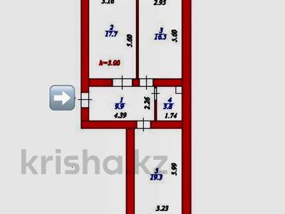 2-бөлмелі пәтер · 71.2 м² · 3/10 қабат, А. Бокейхана 7, бағасы: 45.9 млн ₸ в Астане, Есильский р-н